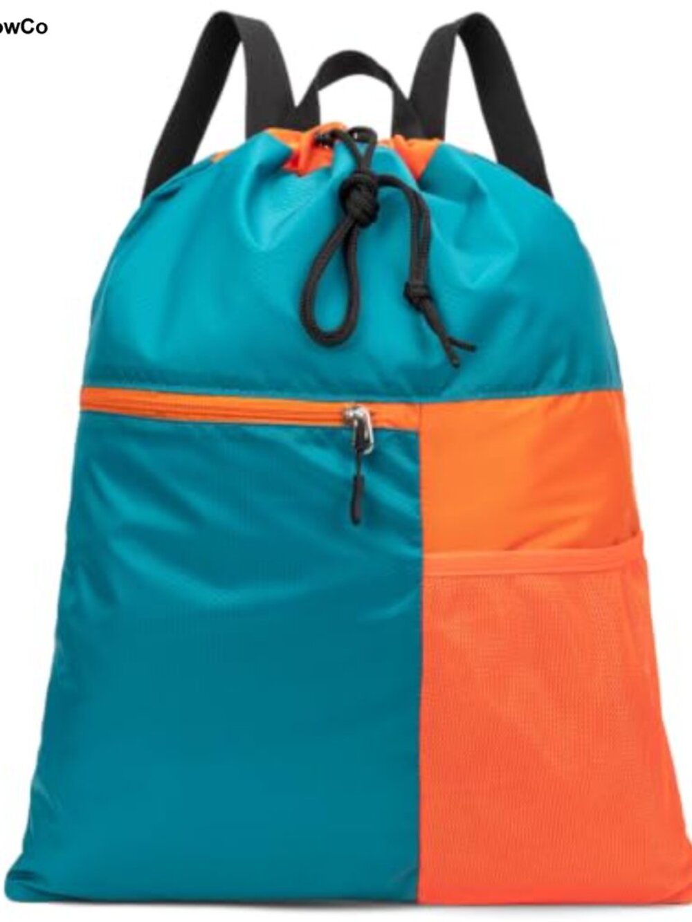 Drawstring Backpack Lightweight Water-Resistant Polyester Gym Sackpack